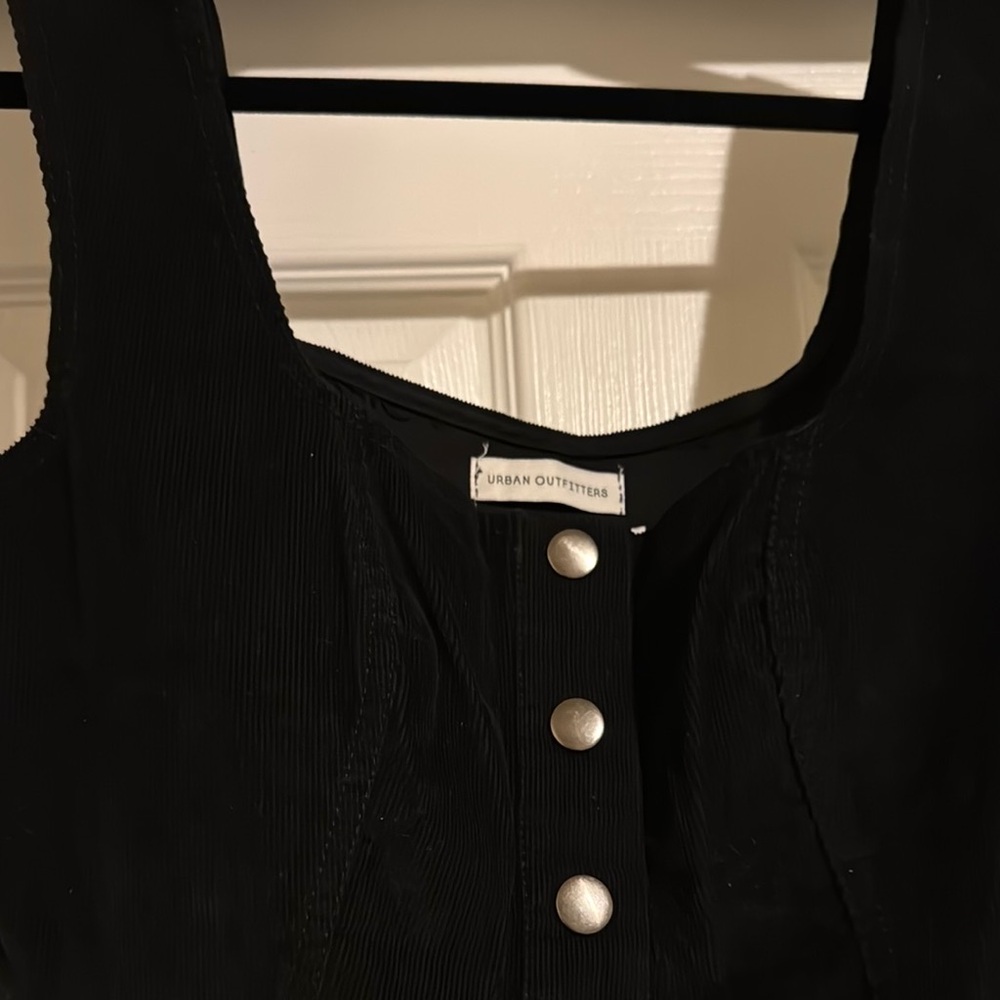 Urban Outfitters Black Button-Down Dress